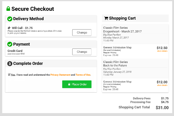 Secure Checkout